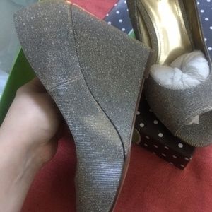 Metalic Wedge Heels Never Worn